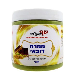 קרם דובאי | פיסטוק עם שערות  קדאיף | 500 גרם  - חלבי בד"ץ בית יוסף