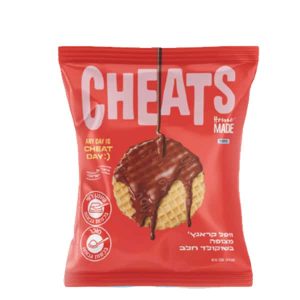 CHEATS וופלים מצופים שוקולד חלב 120 גרם- בד"ץ בית יוסף