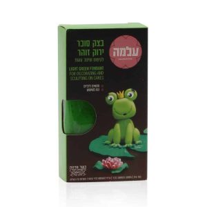 בצק סוכר 150 גרם ירוק - עלמה