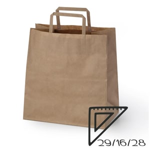 שקית נייר 29/16/28 (בסיס בגודל אינגליש קייק)