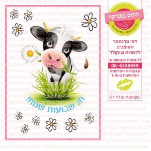 שבועות עוגה 01 - דף סוכר  טרנספר